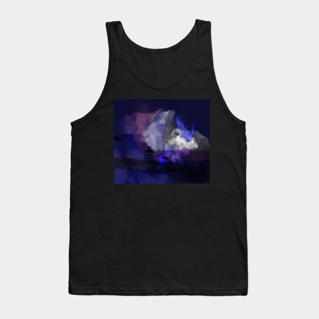 Blue abstract Tank Top by sukhpalgrewal